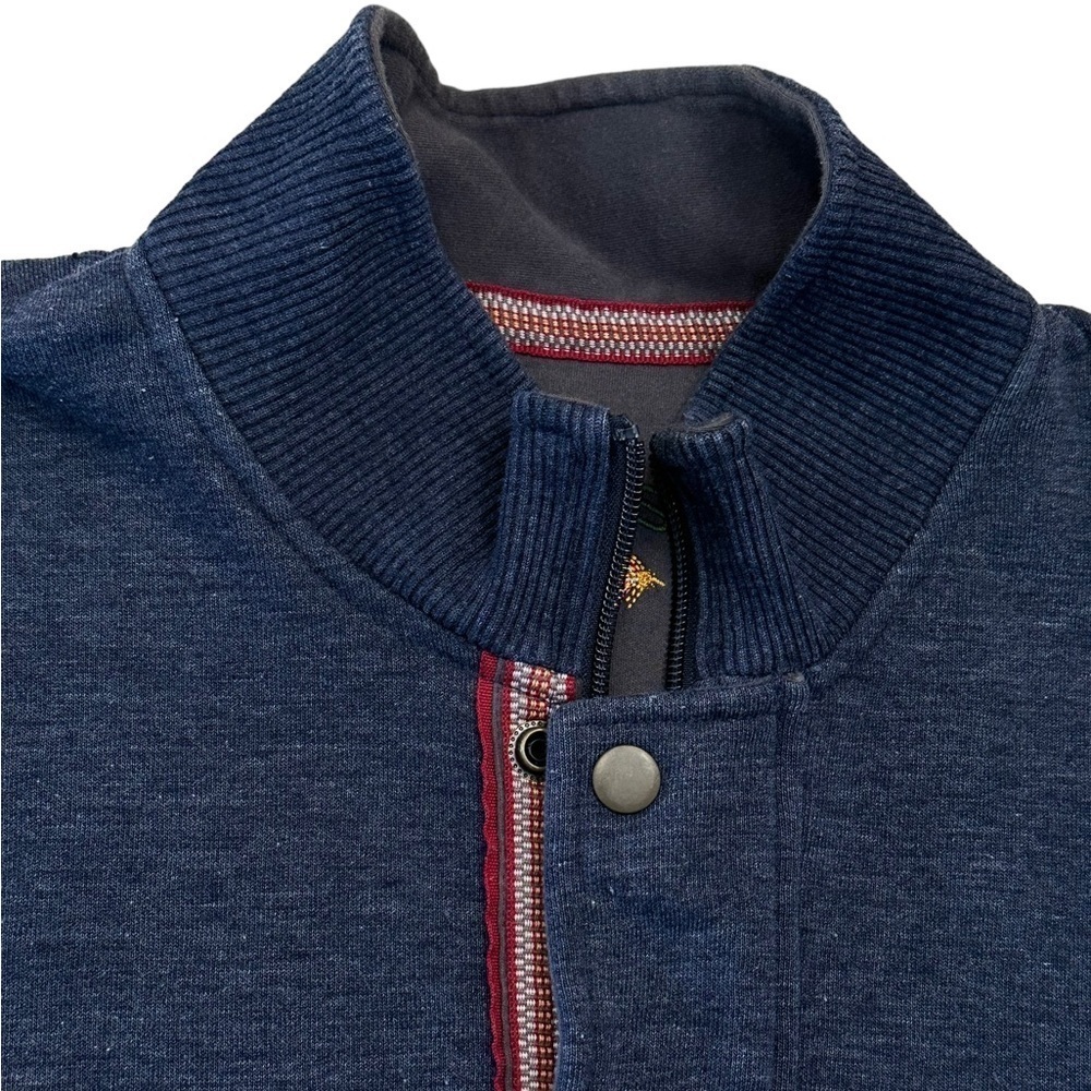Orvis Men’s Signature Quarter-Zip Sweatshirt Dark Heather Navy Sz L​ - Picture 2 of 7